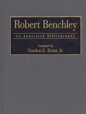 cover image of Robert Benchley